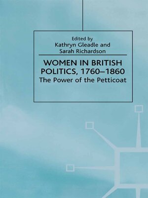 cover image of Women in British Politics, 1780-1860